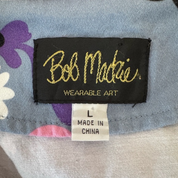 Bob Mackie Floral Blazer in Blue and Pink - Picture 4 of 8